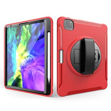 Imagem de QYiD Capa para iPad Pro 12.9 2020 e 2018 [suporta Apple Pencil 2 Charging], capa protetora robusta com protetor de tela e suporte giratório para iPad Pro 12,9 polegadas 4ª geração 2020/3ª geração 2018