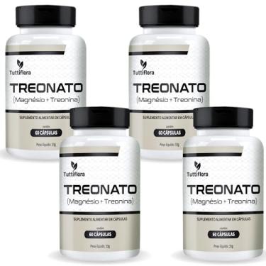 Imagem de 4x Treonato (Magnésio + Treonina) 60 Caps Tuttiflora