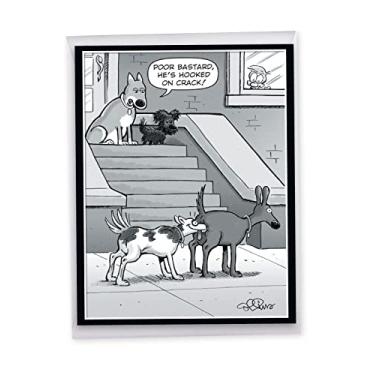 Imagem de NobleWorks Cartão de felicitações de aniversário jumbo engraçado de nós 21 x 28 cm com envelope (1 pacote) grande Jumbo Bday Hooked on Crack J7902BDG-US