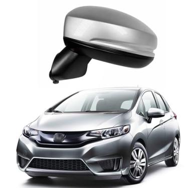 Imagem de Conjunto de espelho lateral do motorista adequado para HONDA FIT JAZZ 2015 2016 2017 acessórios de espelho retrovisor de carro substituição de espelho lateral sem luz de seta, sem dobramento elétrico
