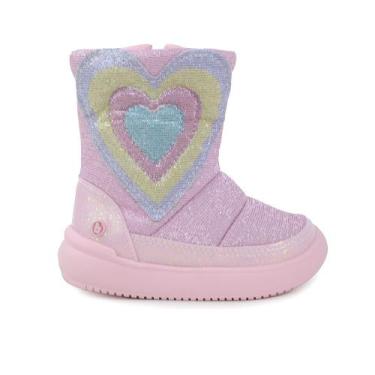 Imagem de Bota Infantil Feminina Bibi Cano Baixo Urban Rosa - 1223