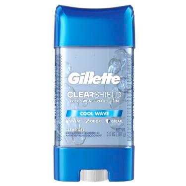Imagem de Gillette Advanced Clear Gel antitranspirante Cool Wave, pacote com 5 unidades de 108 g peso líquido 538 g