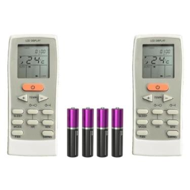 Imagem de Kit 2 Controle Remoto Compatível com Ar Condicionado York Split Gz-12a-e1 12b Yje