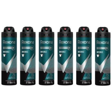 Imagem de Desodorante Antitranspirante Aerossol Masculino - Rexona Invisible 6 U