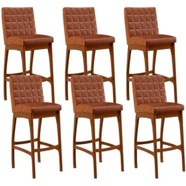 Imagem de Kit 02 Poltronas Decorativas Sala de Estar Pietra Estrutura De Madeira L02 Suede Telha - Lyam Decor