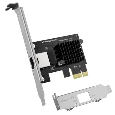 Imagem de WAVLINK Placa de rede PCIe Ethernet de 2,5 Gigabit, adaptador LAN RJ45 10/100/1000/2500 Mbps para PC desktop, compatível com Win10/11