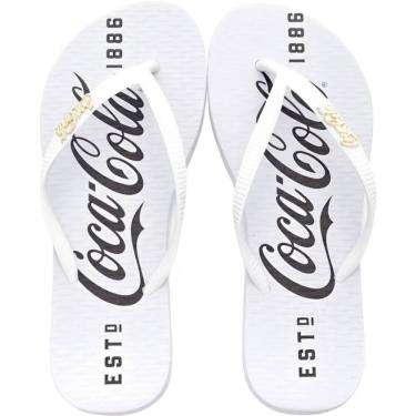 Imagem de Chinelo Dedo Feminino Casual Borracha Coca Cola CC3516