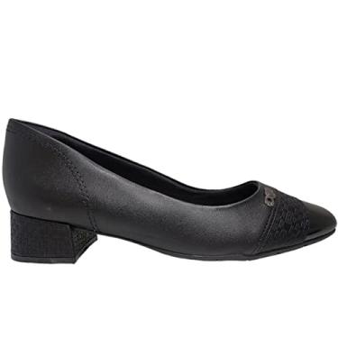 Imagem de Sapato Comfortflex 2395302 Scarpin Salto Grosso Alto Social Feminino