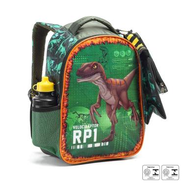 Imagem de MOCHILA LANCHEIRA ESTOJO GARRAFA DINOSSAURO ESCOLAR INFANTIL-Masculino