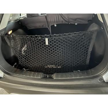 Imagem de Rede de carga de malha elástica automotiva estilo envelope para Toyota Corolla Cross 2022-2025 - Organizador e armazenamento de porta-malas premium - Rede de bagagem para crossover - Melhor
