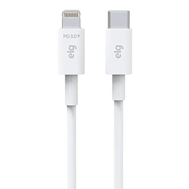 Imagem de Cabo USB Tipo-C Para Lightning 8 Pinos 3A 20W 1 Metro Branco - L810PD ELG