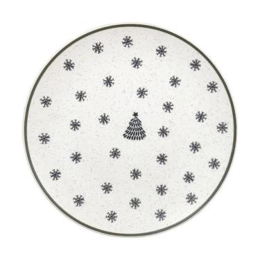 Imagem de Prato Raso Em Cerâmica Unni Vilarejo De Natal 26cm Oxford