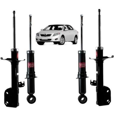 Imagem de Amortecedor Kayaba Excel-G Dianteiro+Traseiro Toyota Corolla 2014, Dia