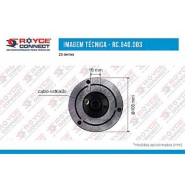 Imagem de Embreagem Compressor Delphi Cvc 2001 Em Diante Espelho (Cubo) - ROYCE