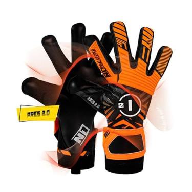 Imagem de Luva de Goleiro Profissional N1 Ares (Laranja, 11)