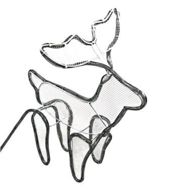 Imagem de Armação de Rena com Trenó Natalina Led - 127V ou 220V - Wincy Natal, 1