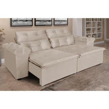 Imagem de  Sofá Grécia 2,00 metros Retrátil e Reclinável Veludo  Sofá na Web, Be