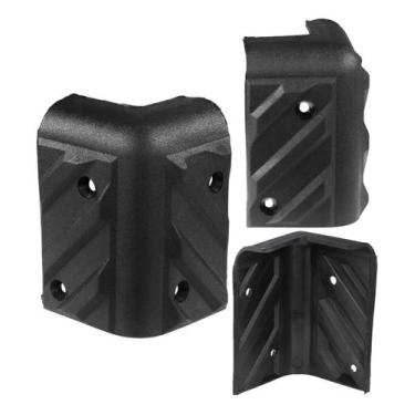 Imagem de Kit 10un Cantoneira Arredondada Plástica P/ Caixa Som Permak