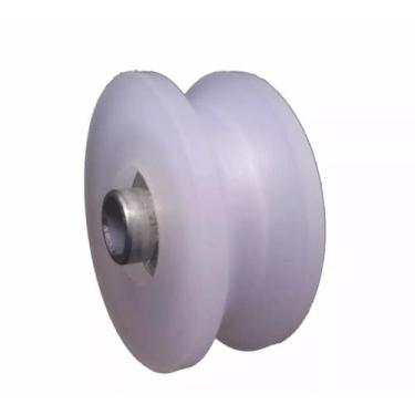 Imagem de Roldana Para Portão De Correr 2 Polegada Nylon Canal U 6 Un - Metalpar