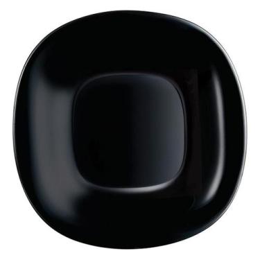 Imagem de LUMINARC CARINE PRATO SOBREMESA 2x20x20cm VIDRO TEMPERADO PRETO 6PÇ, S