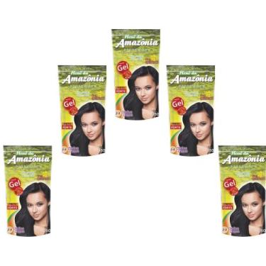 Imagem de Hene em gel amazonia 180gr pouch preto forte (preto azulado) - DIVINA 
