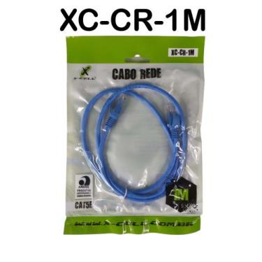 Imagem de Cabo De Rede Rj45 1m Ethernet X-Cell Cat5e Azul 1 Metro, 1 Metro