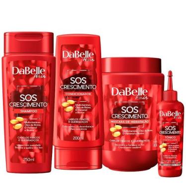 Imagem de Kit Dabelle Hair SOS Crescimento Shampoo e Condicionador + Tônico 100m
