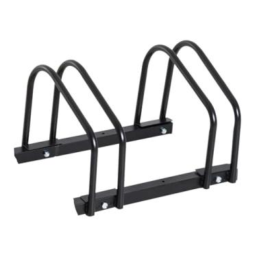 Imagem de YIJU Suporte de bicicleta Suporte de armazenamento de bicicleta Suporte de chão para bicicleta Suporte de bicicleta estável e autônomo Suporte de