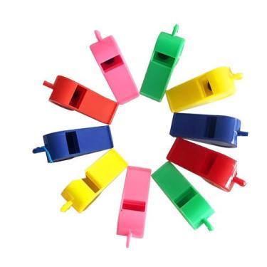 Imagem de Apito Futebol Esporte Treinamento Festa Colorido - 12 Unidades - Mormi