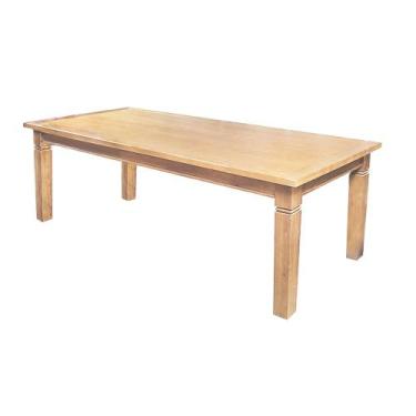 Imagem de Mesa de Jantar Retangular 200x100cm Rústica Aurora Madeira Maciça - Na