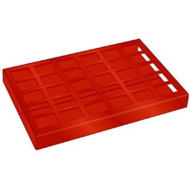 Imagem de Expositor de Esmaltes Vermelho com 30 cavidades - Santa Clara