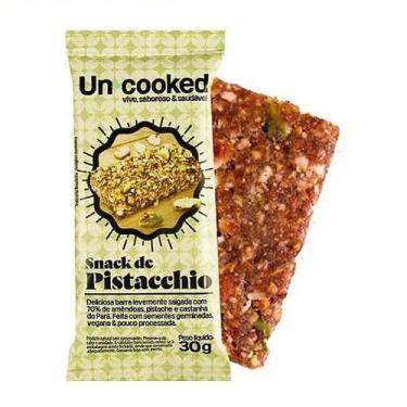 Imagem de Barra de Pistache Snack Sem Lactose Açúcar e Glúten 30g - Uncooked