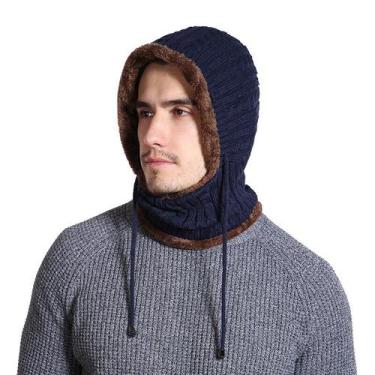 Imagem de Gorro Boné Unissex Pele Forrada ELASHOPP, Preto