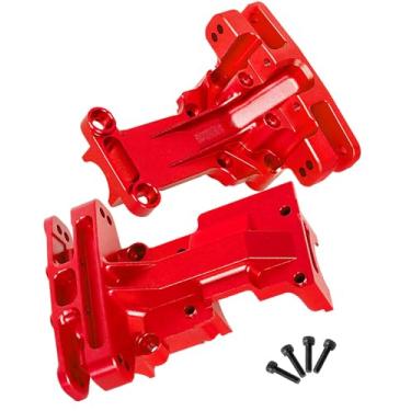 Imagem de hopsupRC Gearbox Upgrades Parts Front Rear Wave Box Gearbox Upper Shell Cover for 1/5 X-MAXX 8S,1/6 4WD XRT 8S Monster Truck RC Car(7720.7727),Red