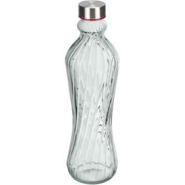 Imagem de GARRAFA ÁGUA SUCO HOME&CO VIDRO 950ml 31x9x9cm TRANSPARENTE