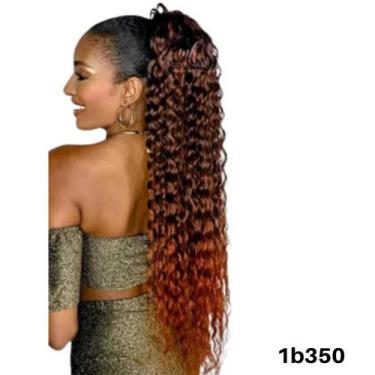Imagem de Rabo De Cavalo Cacheado Bio Vegetal 80cm Igual ao Humano - Maya Hair, 