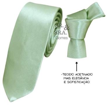 Imagem de Gravata Slim E Semi Slim Modernas Em Cetim Para Padrinhos Alta Qualida