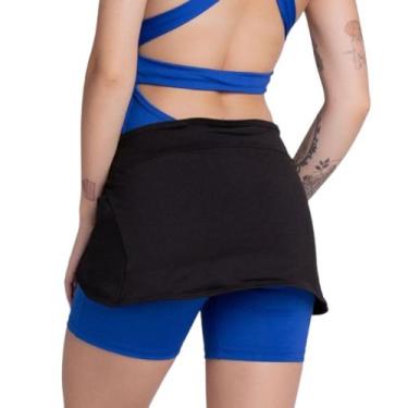 Imagem de Tapa Bumbum Fitness Feminino Liso Bolso e Fecho - Vekyo, Preto, Unico