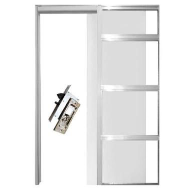 Imagem de Porta de Correr Embutida na Parede - Modelo Essencial - 82 - Otimizi