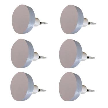 Imagem de 6 Ganchos Penduradores de Parede MDF Colorido 15mm Bola - Hanger Decor