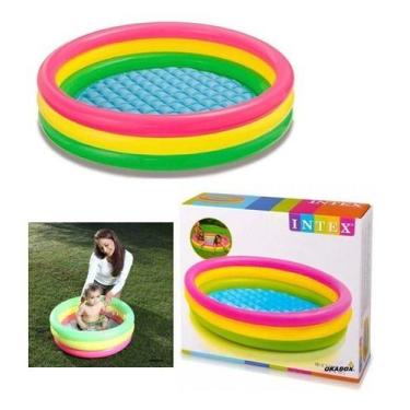 Imagem de Piscinas Inflável Infantil Redonda Bebê Criança 28 Litros - INTEX