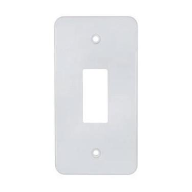 Imagem de Tampa 1 Tecla P/ Condulete Eletroduto 1" Branca Masster - Masster Plás