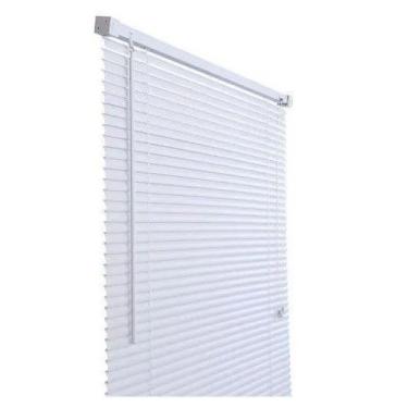Imagem de Cortina Persiana Horiz 120 X 130 Cm Pvc Branca Primafer