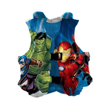 Imagem de Boia Infantil Colete Vingadores (Avengers) Marvel Inflável Brinquedo Piscina Praia Lago 43x35cm