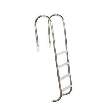 Imagem de Escada para Piscina Marinheiro 1 1/2" em Aço Inox 4 Degraus Anatômicos