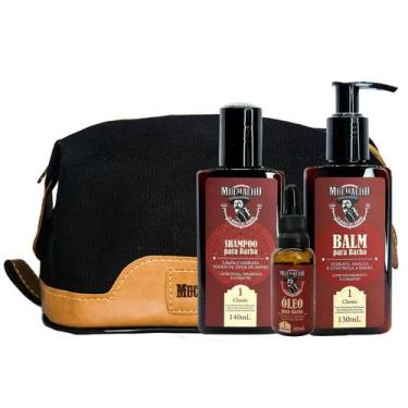 Imagem de Kit Shampoo para Barba + Balm para Barba + Oleo para Barba Frasco - Mu