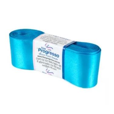 Imagem de Fita de Cetim Progresso 38mm nº9 - 10m Cor 213 Azul Turquesa - 01 unid