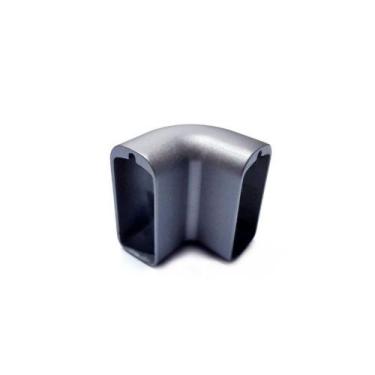 Imagem de Suporte 90º Graus Bastão Cabideiro Vesto  28x12mm Acabamento Supra Tit