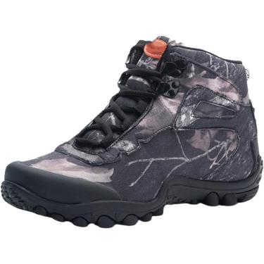 Imagem de Sapatos táticos impermeáveis ​​masculinos, camuflados, respiráveis, de combate, militar, para acampamento, escalada, caminhada, calçados esportivos, cinza, 6.5 reino unido