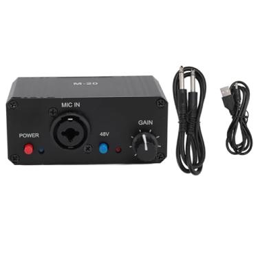 Imagem de Microfone Preamp, Ganho Transparente Limpo Com Ganho de 20db, Caixa Preta do Metal, Circuito Totalmente Equilibrado Design